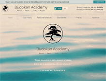 Tablet Screenshot of budokan.com.au
